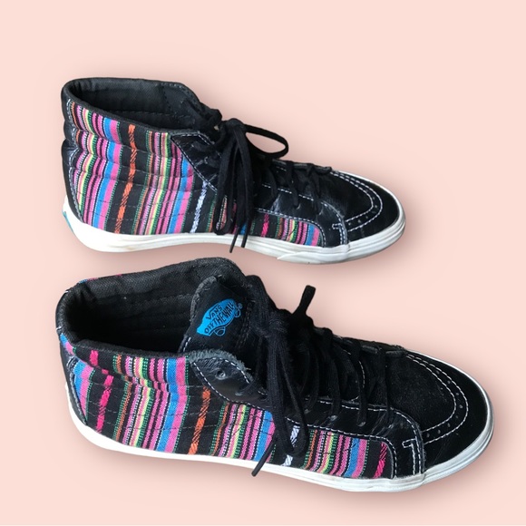 Unisex Vans leather upper sk8-hi vintage skateboarding shoes W’size 8 M’… - Picture 2 of 7